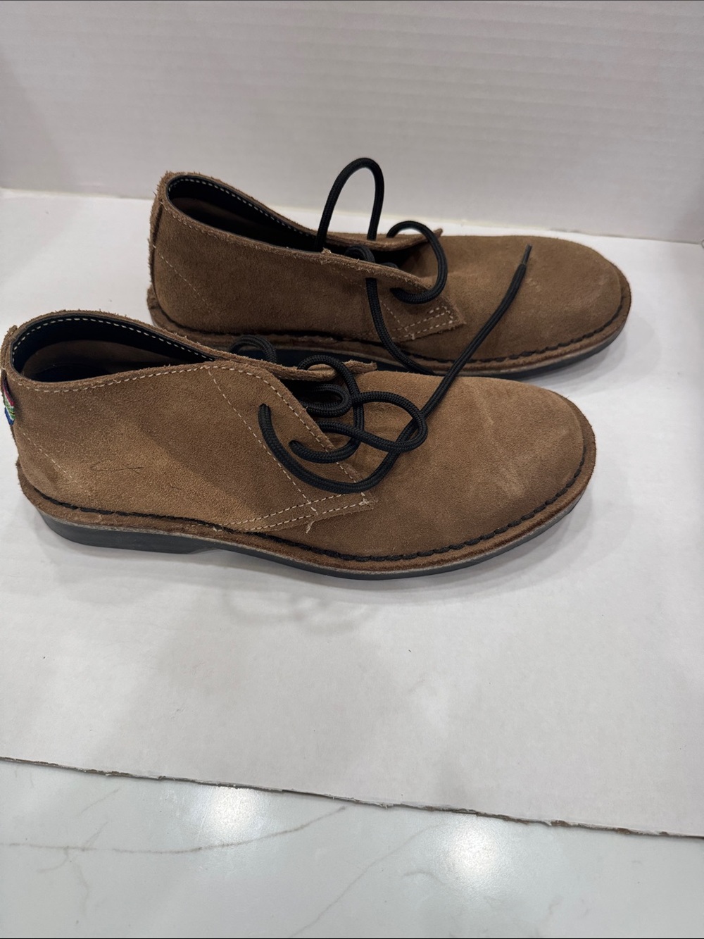 Women’s Brown Suede Lace-Up Ankle Booties